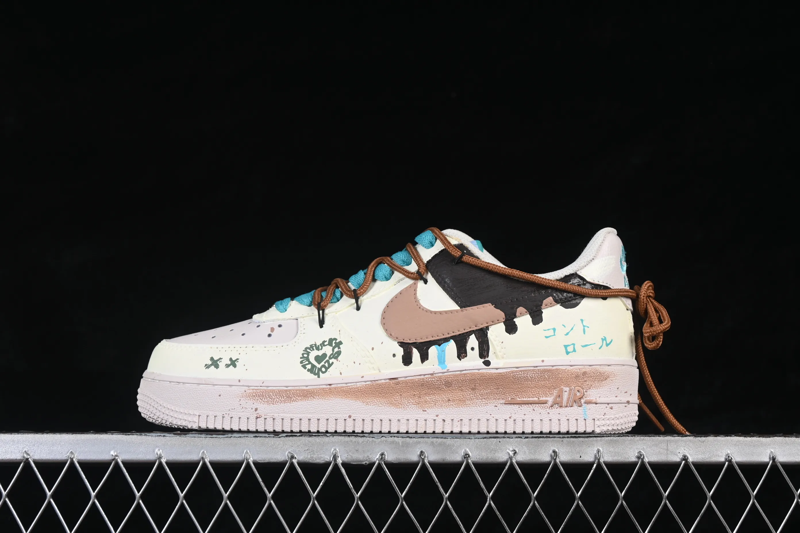 All categories Nk Air Force 1 Air Force series Nk Air Force 1 Low Nike Air Force 1'07 Low "Mint Doodle" Hand-painted graffiti Lime stains Air Force 1 low-top casual sneakers DZ1382-121